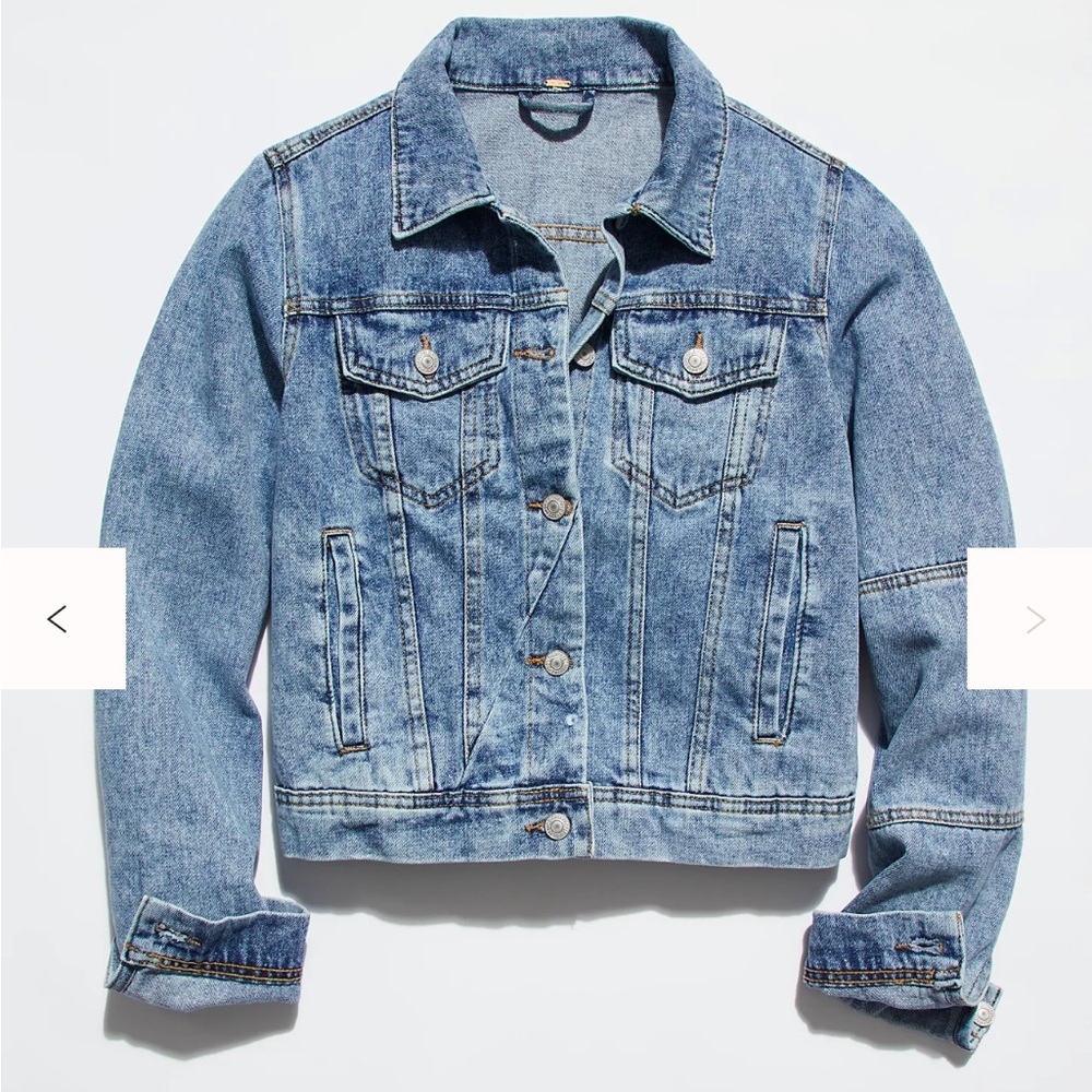 Like New! Free People Blue Jean Jacket, Large